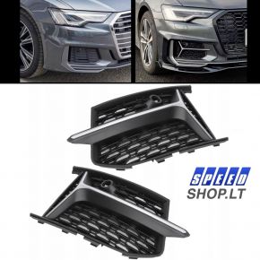 AUDI A6 C8 S-line priekinio bamperio grotelės